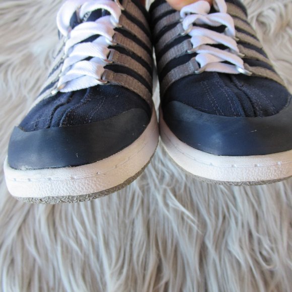 K-Swiss Court Pro Blue & White Shoes 2.5 - Picture 7 of 11